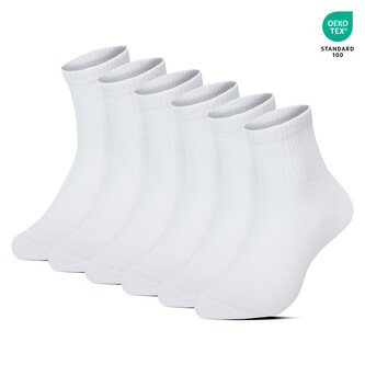 3PACK ponožky Benysøn kotníkové bílé (B-6152) M