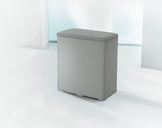 Koš na prádlo WASCHEBOY tmavě šedá