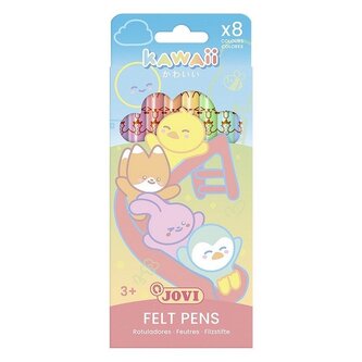 JOVI Kawaii fixy tenké 8 ks