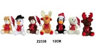 Zwierzęta świąteczne 12cm MIX