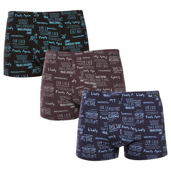 3PACK pánské boxerky Andrie vícebarevné (PS 5787) 3XL