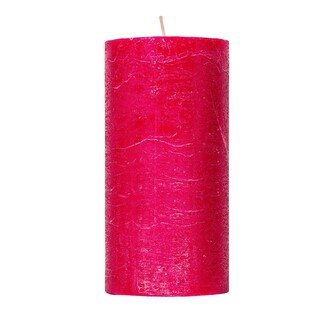 ARÔME Rustikální svíčka 7x15cm Obyčejná barva Rubínově červená