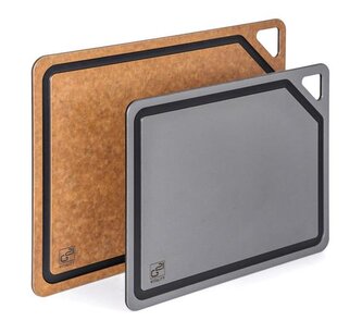 Prkénko krájecí G21 EcoCut z přírodní celulózy - sada 2 ks, hnědé/grafitové
