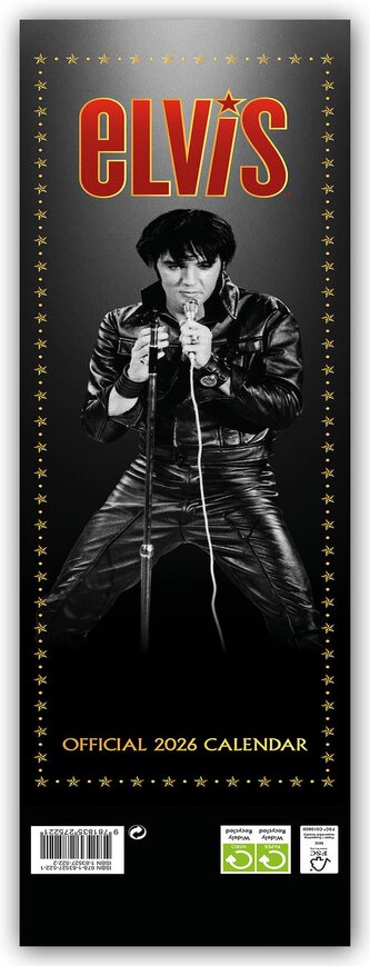 Elvis 2026 - Slimline-Kalender