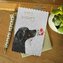 Karnet Urodziny Labrador z kwiatami