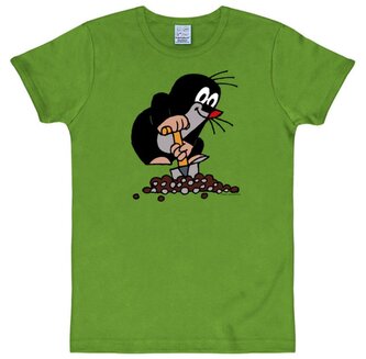 Pánské tričko Krteček: Kopec (XS) olivová bavlna