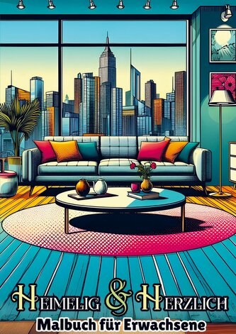Heimelig & Herzlich -  Malbuch für Erwachsene