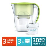 AQUA OPTIMA - Filtrační konvice Oria zelená + 3x filtr EVO1PLUS