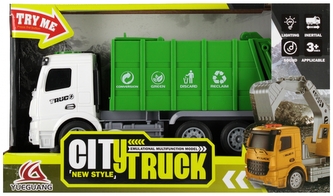 Auto ciężarowe Śmieciarka światło i dźwięk  MEGA CREATIVE 573897