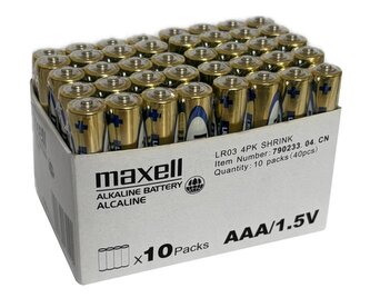 MAXELL LR03 AAA 40ks Mikrotužkové Alkalická baterie (790233)