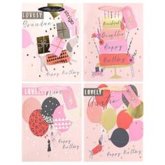 Torba prezentowa Party 18x23x10cm mix STRIGO