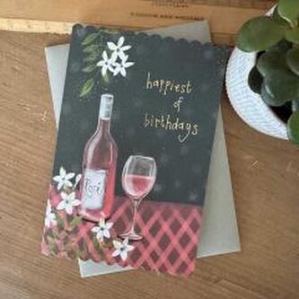Karnet Urodziny Wino Karnet Urodziny Wino