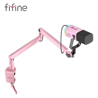 Fifine TAM8 mikrofon růžový