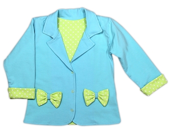 Kabátek/sáčko NICOL KVĚTINKA - sv. modrá, vel. 86; 86 (12-18m)