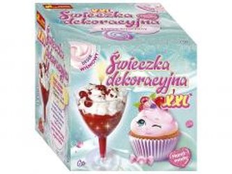 Świeczka dekoracyjna - deser wiśniowy