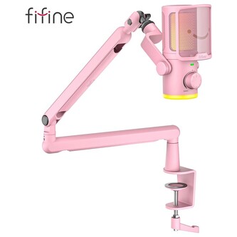 Fifine TAM6 mikrofon růžový
