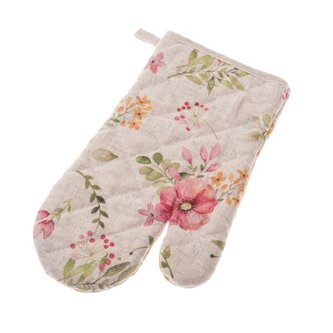 Voděodolná kuchyňská   chňapka - květiny, 4/60