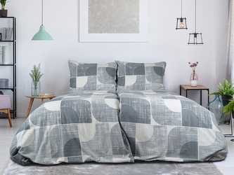 B.E.S. - Petrovice, s.r.o. Bavlněné flanelové povlečení české výroby - Nordic Grey