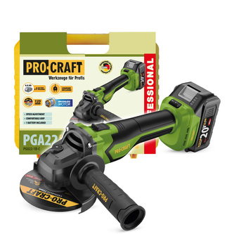 Aku úhlová bruska Procraft PGA22 | PGA22-1B-C