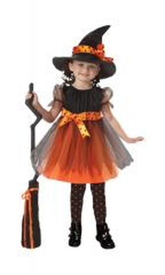 Strój dziecięcy Czarownica z kapeluszem rozm. M