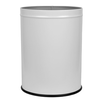 Odpadkový koš Room Basket 28 l, lakovaná ocel, bílá