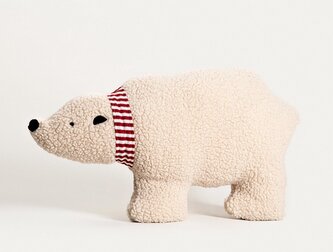 Tvarovaný polštář | BEARY | lední medvěd | 62x15x36 cm | 758478