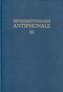 Benediktinisches Antiphonale I-III / Benediktinisches Antiphonale Band III