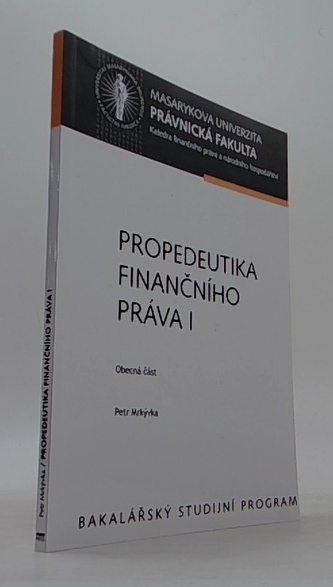 Propedeutika finančního práva I