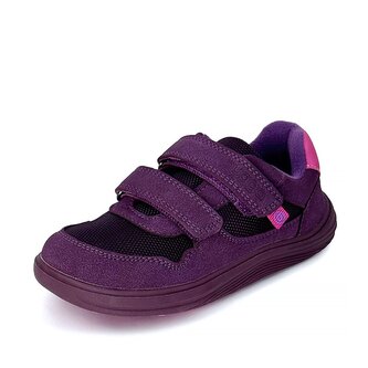 Dívčí celoroční barefoot tenisky Bugga SAFI Dark Purple B00201-06 - 28