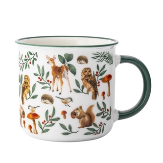 Hrnek porcelánový 400ml  dek.lesní zvířátka Hrnek porcelánový 400ml  dek.lesní zvířátka