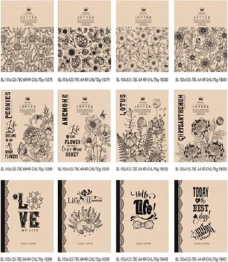 Notatnik ozdobny 105x125/64K gładki FRESH