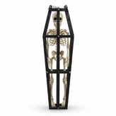 Halloweenský kostlivec v kleci – 43 cm