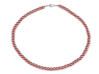 Perlový náhrdelník - 1 ks - 14 starorůžová