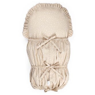 Perinka s perovou výplňou - béžová bodka