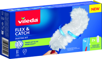 Vileda Flex & Catch prachovka s krátkou rukojetí