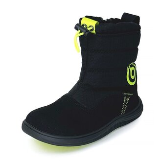 Dětské zimní barefoot boty s membránou Bugga  RUBA Black B00197-10 - 26