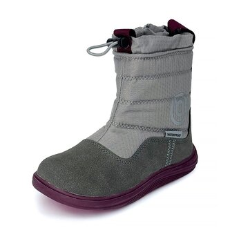 Dětské zimní barefoot boty s membránou Bugga RUBA Grey B00197-09 - 29