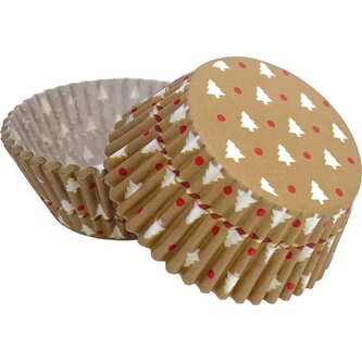 Košičky na muffiny stromečky (50 ks) - Alvarak