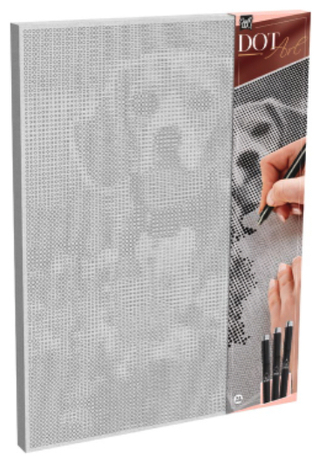 Malování na plátno - tečkování, 40 x 30 cm, pes DOT PAINTING Malování na plátno - tečkování, 40 x 30 cm, pes DOT PAINTING