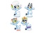 TOOMIES - Bluey puzzle vodolepky do vany