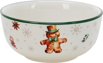 Vánoční porcelánová miska s perníčkem 500 ml