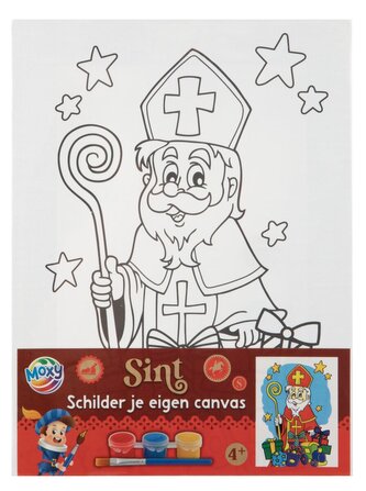 Malovaní na plátno - Mikuláš 20 x 15 cm