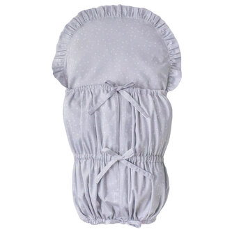 Perinka s perovou výplňou - svetlosivá bodka