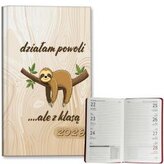 Kalendarz 2026 A6 tygodniowy Leniwiec z klasą