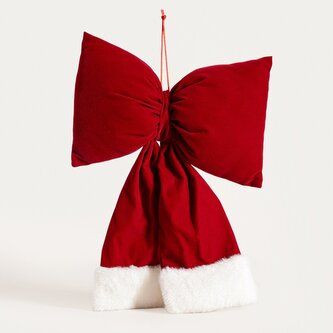 Závěsná mašle | BOWE | červená měkká | 757532 Homla