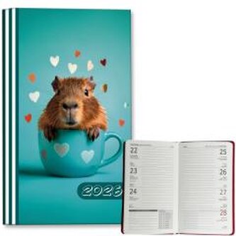 Kalendarz 2026 A6 tygodniowy Kapibara