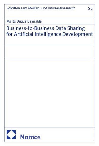 Business-to-Business Data Sharing for Artificial Intelligence Development
