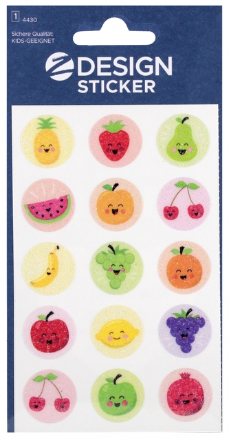 Naklejki Owoce brokat 80x160 ZWECKFORM 4430 AVERY