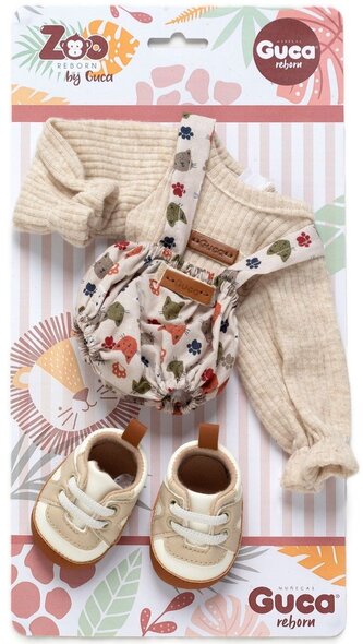 Guca OP900 obleček pro opičku miminko REBORN velikosti 32 cm s botičkami