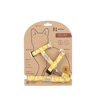 Kšíry pro kočku s vodítkem BeHappyCat Banana-S